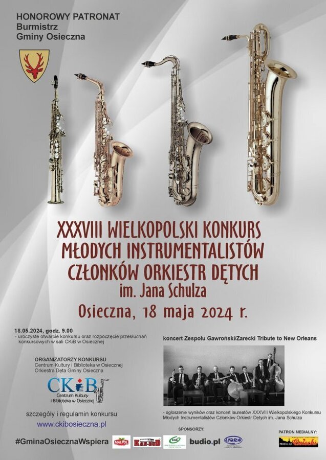 XXXVIII Wielkopolski konkurs młodych instrumentalistów członków orkiestr dętych im. Jana Schulza