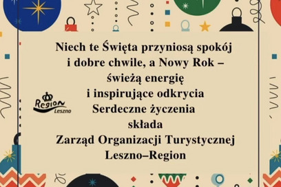 Świąteczne życzenia od Zarządu Organizacji Turystycznej Leszno Region 